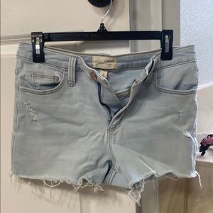 Universal Thread Blue Jean Shorts Distressed Casual